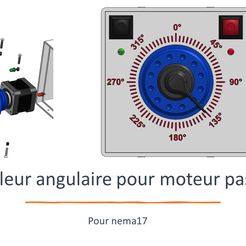 RedOhm-indexeur-1.png STL-Datei Winkelcontroller für Schrittmotoren kostenlos・3D-Druck-Vorlage zum herunterladen