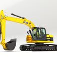 JCB-JZ255 EXCAVATOR 06.jpg JCB-JZ255 Excavator rigged 3d model