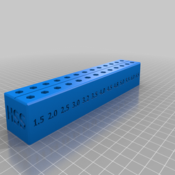 HSSHex.png Free 3D file Hex Shank Bit Holder - Parametric・3D printing template to download