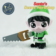 3.png Oficina secreta do Papai Noel🎁 Elfo articulado + ferramentas + construção de oficina modular + adereços de brinquedo (conjunto de férias para impressão 3D)