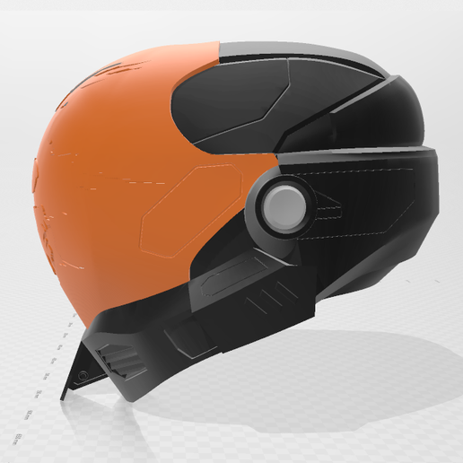 emile motorcycle helmet for sale 3D Printed Halo Reach Replica Its designed for most of people within 60cm head circumference.  Halo EVA Emile Helmet