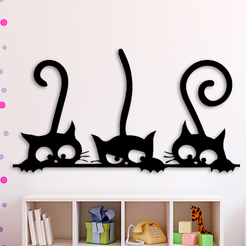 title.png Free STL file Tricky Kittens・3D print model to download
