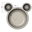 B2-MIKKY-06.JPG Mickey mouse head silhouette bowl 3D print model