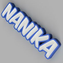 LED_-_NANIKA_2023-Sep-20_09-03-04PM-000_CustomizedView21927316798.jpg 3D file NAMELED NANIKA - LED LAMP WITH NAME・3D printing idea to download