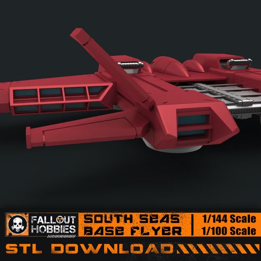 South-Seas-Base-Flyer-11.jpg 3D-Datei Südsee Base Flyer 1/100 1/144・3D-druckbares Modell zum herunterladen, FalloutHobbies