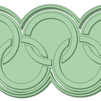 Anillas olimpicas.png Olympic rings cookie cutter