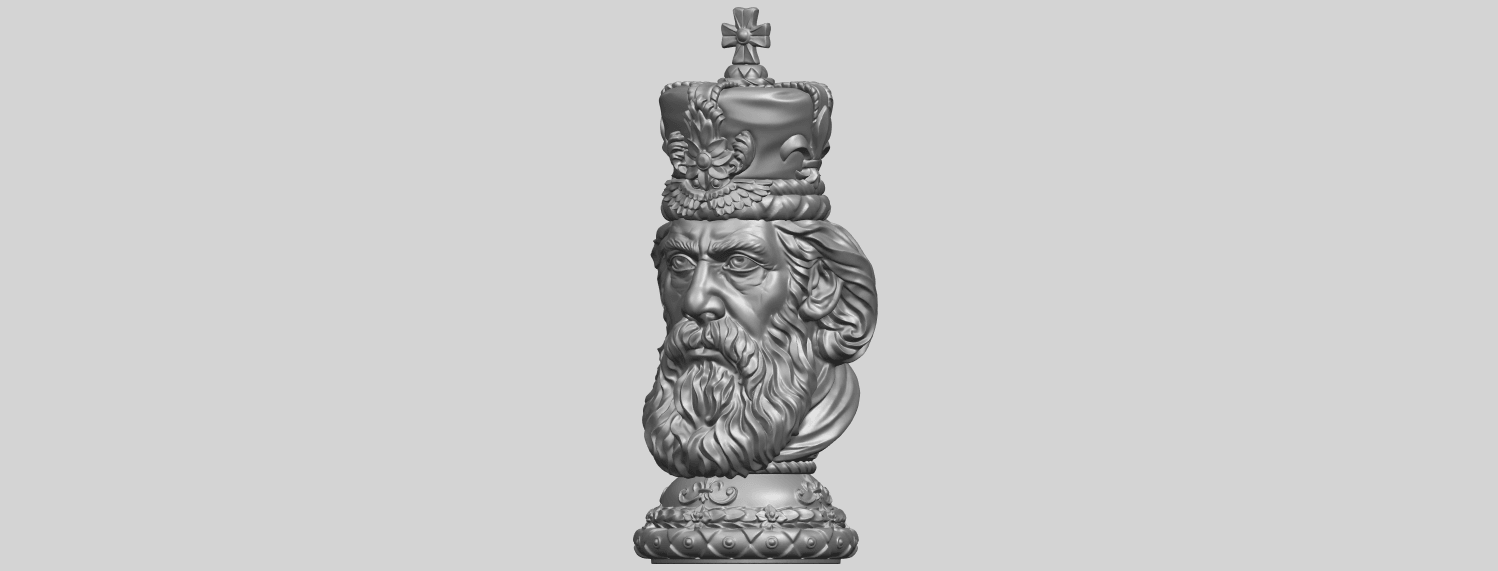 06_TDA0254_Chess-The_KingA02.png Download free file Chess-The King • Design to 3D print, GeorgesNikkei