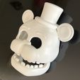 Freddy-fnaf-mask-white-angle.jpg Máscara de Freddy Marchito (FNAF / Five Nights At Freddy's)