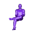 homme assis 2.STL Seated figure, PRINT-IN-PLACE