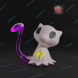 Mewmikyu.png Fakemon Mewmikyu 3d print model presupported
