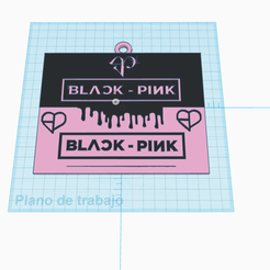 11111.png Fichier STL Porte-clés noir et rose・Modèle à imprimer en 3D à télécharger