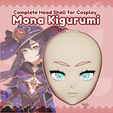 mona-kig.png Clamshell Kigurumi [v2]: Mona Cosplay Head Shell
