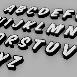 FONT_KOMIKA__AXIS_2021-Sep-07_02-20-18PM-000_CustomizedView33584127937.jpg 3D file FONT NAMELED - KOMIKA AXIS - alphabet - CREATE ALL WORDS IN LED LAMP・3D printing template to download