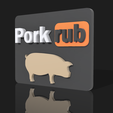 Pork-Rub-Magnet.png Pork Rub Magnet - For your Fridge, BBQ, Smoker, Grill or Wall Art