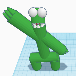 3D printable ROBLOX RAINBOW FRIENDS (GREEN) • made with The Dragster Ender  3・Cults