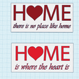 home-no-place-like-home.png Home is where the heart is, Home there is no place like home, wall art decor sign, fridge magnet, keychain