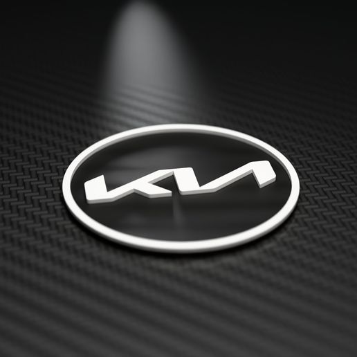 Kia Car Logo Coaster – Multicolor 3D Print | Posavasos Kia
