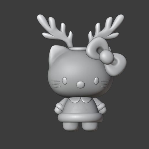 STL file Hello kitty Christmas 👋 ・3D printer model to download・Cults