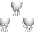 los 3 sabios_blancos.png Бесплатный STL файл 3 MACETAS DE ROBERT PLANT SABIOS NO VE, NO ESCUCHA , NO HABLA , POTS GLASSES ROBERT SABIOS DOES NOT READ, DOES NOT LISTEN, DOES NOT SEE - THE 3 POTS GLASSES ROBERT SABIOS DOES NOT READ, DOES NOT LISTEN, DOES NOT SEE・3D-печатная модель для скачивания