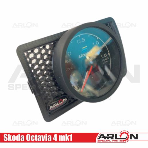 1.jpg Air Vent Gauge Pod, 62mm, Fits Skoda Octavia 4 mk1 "Arlon Special Parts"
