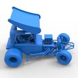 72.jpg Vintage Winged Supermodified stock car para Dirt girando Escala 1:25