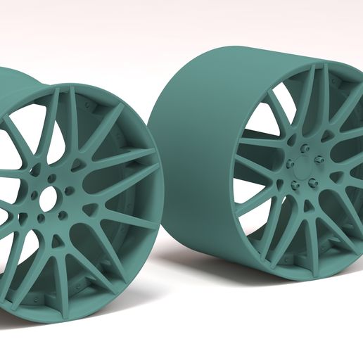 Ruote Per Camion In Scala Cerchi E Pneumatici Alcoas 1/64 Stampati - Foto 6