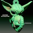 dfghsdghf_large.jpg Embryo Yoda Keychain - Ultra profitable No supports version Made by @Joaco.Kin