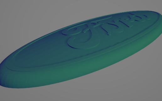 Ford Badge V2 Replica - 3D model önizlemesi