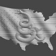 0US-Wavy-Flag-and-Map-Dont-Tread-On-Me-©.jpg US Flag and Map - Dont Tread On Me - Pack - CNC Files For Wood, 3D STL Models