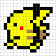 Pikachu-pixel-map.png Red an pikachu walking (Bonus pokeball)