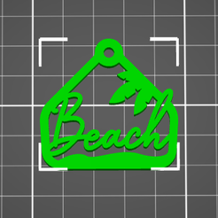 Bildschirmfoto-2022-06-05-um-19.52.19.png Datei STL Beach Schild, SCHMUCK, ANHÄNGER FÜR HALSKETTE, OHRRINGE, SCHLÜSSELANHÄNGER, CHARM・Design für 3D-Drucker zum herunterladen