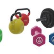 3.jpg Dumbbell 3D Model Collection