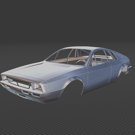 Lancia Montecarlo 1979 Body Ready for 3D Printing