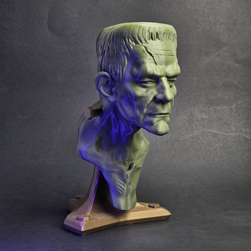 3D printable Frankenstein Monster Sculpture Bust STL File ...