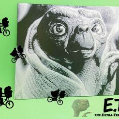E.T..jpg Free STL file DIBUJO E.T. 3D・3D printing model to download