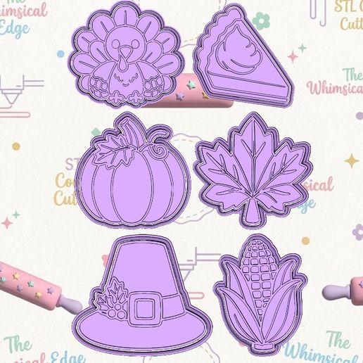 Thanksgiving Cookie Cutter Set With Mini's