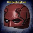 2.jpg Red Devil Helmet From Marvel Comics FOR COSPLAY - Fan Art 3D print model