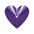 heart_100x.stl Trippy Heart Deco