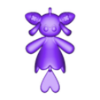 Amione_deco_R.stl Amione (Orange Flower & Blue Diamond Flexi) + Ornament Versions | Palworld STL | No Supports | FDM Friendly