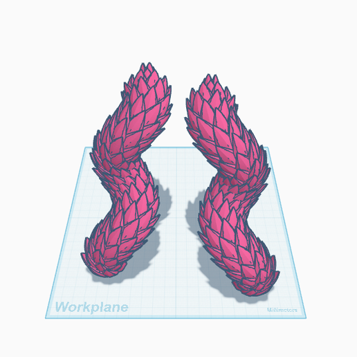 Dragon Scale Horns for Cosplay-3D Printed-Free