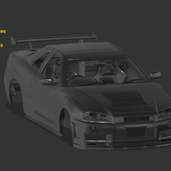 Z1.png Rare - Nissan R34 Skyline Z Tune Life Sized 3D Printing - Only 20 Ever Produced