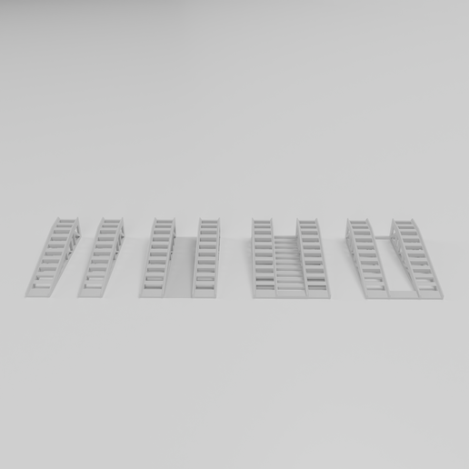 🌆 1/64 Single-Car Ramp –4-in-1 Printable Versions for Diorama Garages ...