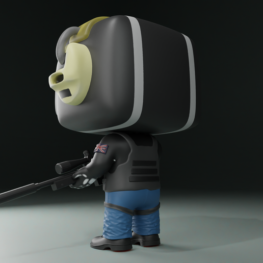 👻 Funko Ghost Call of duty・ STL File for ・Cults