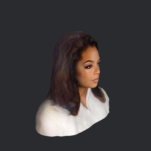 model-4.png Oprah Winfrey-bust/head/face ready for 3d printing