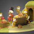 Без-имени-1.jpg Ducks Tales diorama Scrooge Mc Duck Donald duck Huey Duey Luey