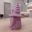 untitled1.png 3D Wizard Figure Decor with 3D Stl File & 3D Printing, Kids Toy, Wizard Mini, 3D Printed Decor, Wizard Gifts, Figure Print, Wizard Hat