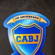 Boca-Juniors-cuadro-escudo-120-aniversario1.jpg Boca Juniors Club World Cup Coat of Arms - Wall Chart