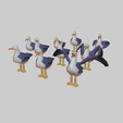Goeland3d.png STL file Gulls for diorama・3D printer model to download