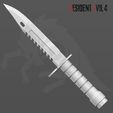 LEON-KENNEDY-COMBAT-KNIFE-3.jpg Leon Kennedy Combat Knife from Residual Evil 4 Remake for cosplay