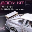 BODY KIT /AE86 /AOSHIMA 1724 MODELKIT Bodykit for AE86 AOSHIMA 1-24th Modelkit